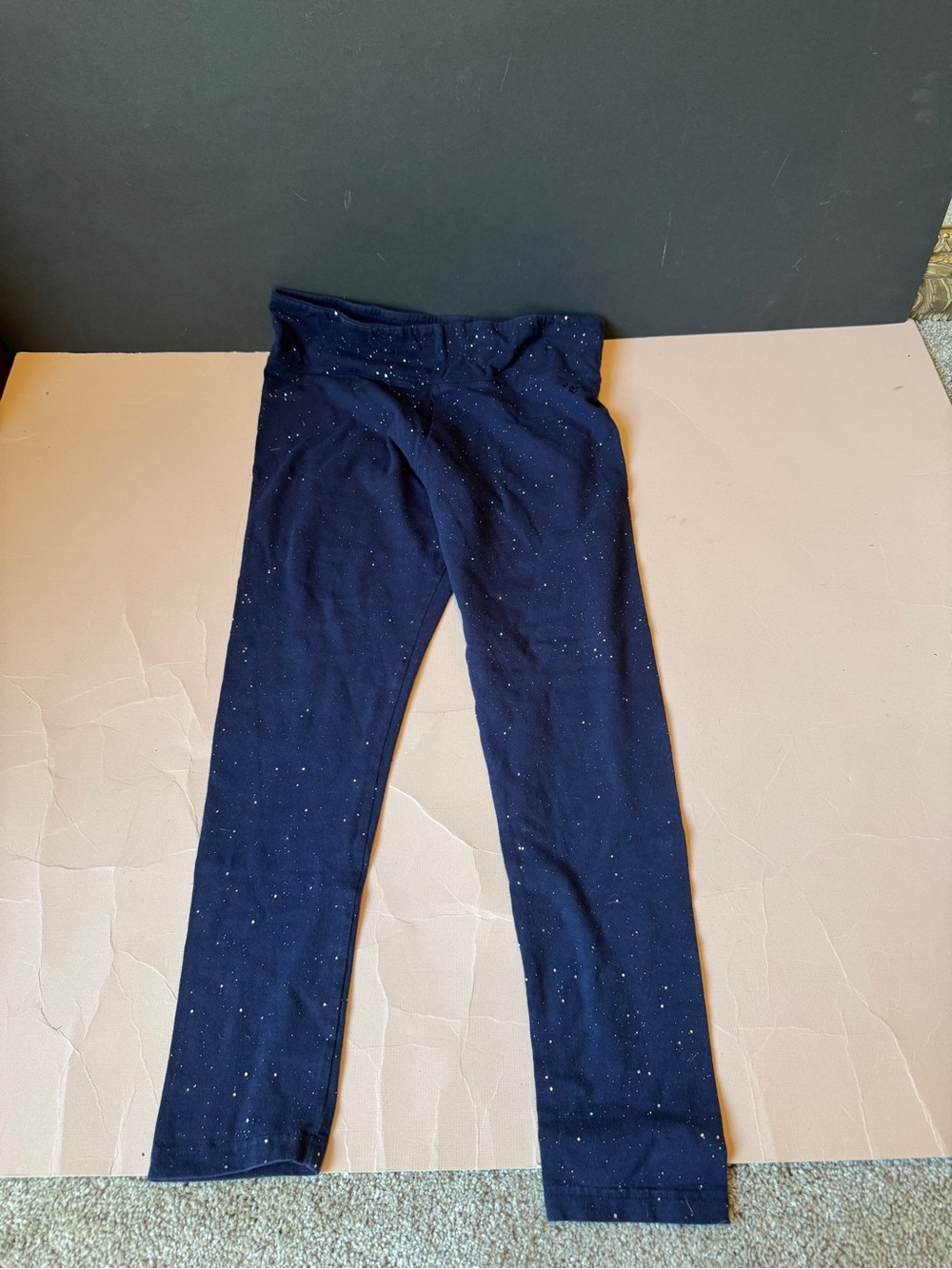 Girls Justice Navy Sparkle Leggings Jeans